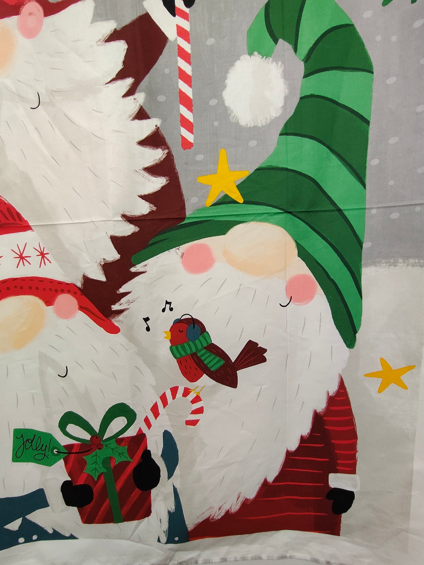 100% Cotton Gnome for Christmas Panel