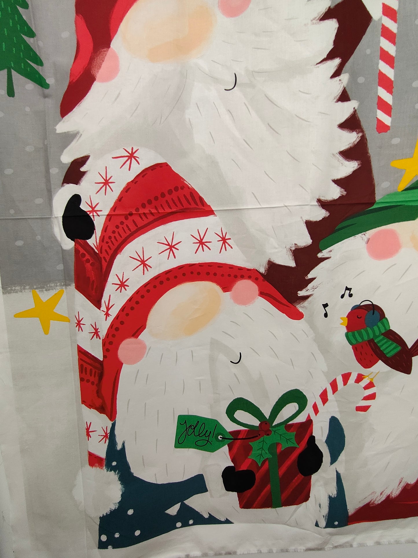 100% Cotton Gnome for Christmas Panel