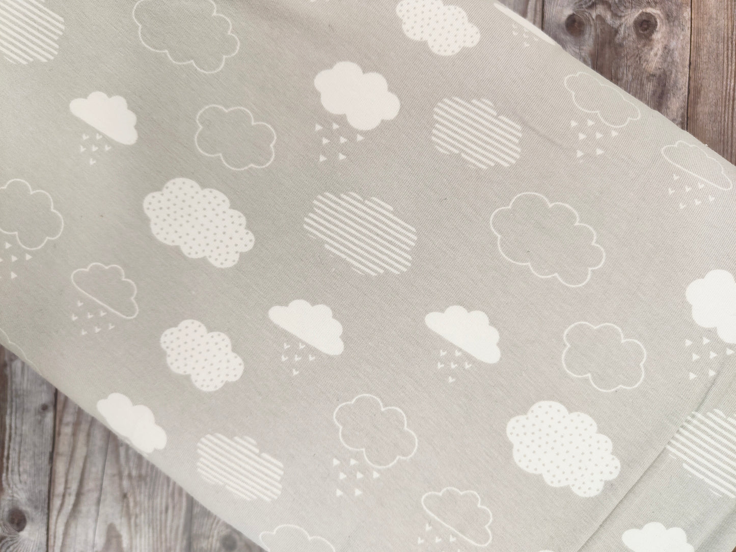 Grey Clouds Cotton Jersey