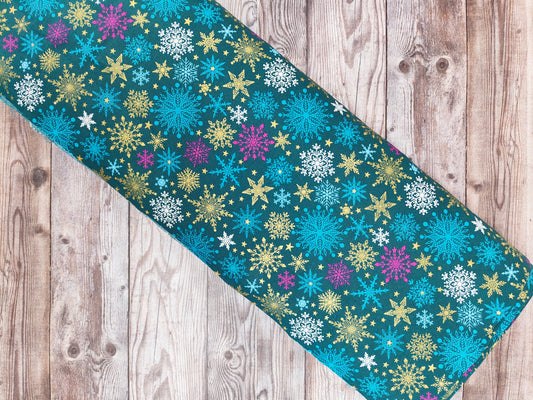 Contemporary Snowflake Cotton Half Meter