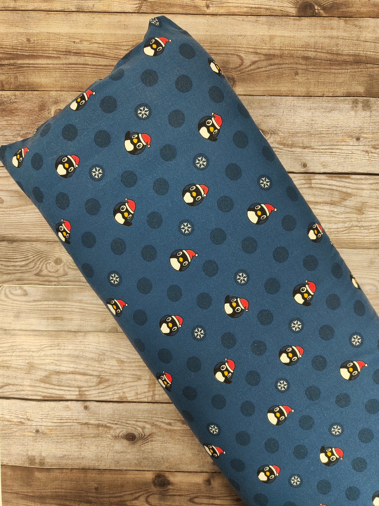 Christmas Penguin Cotton Jersey