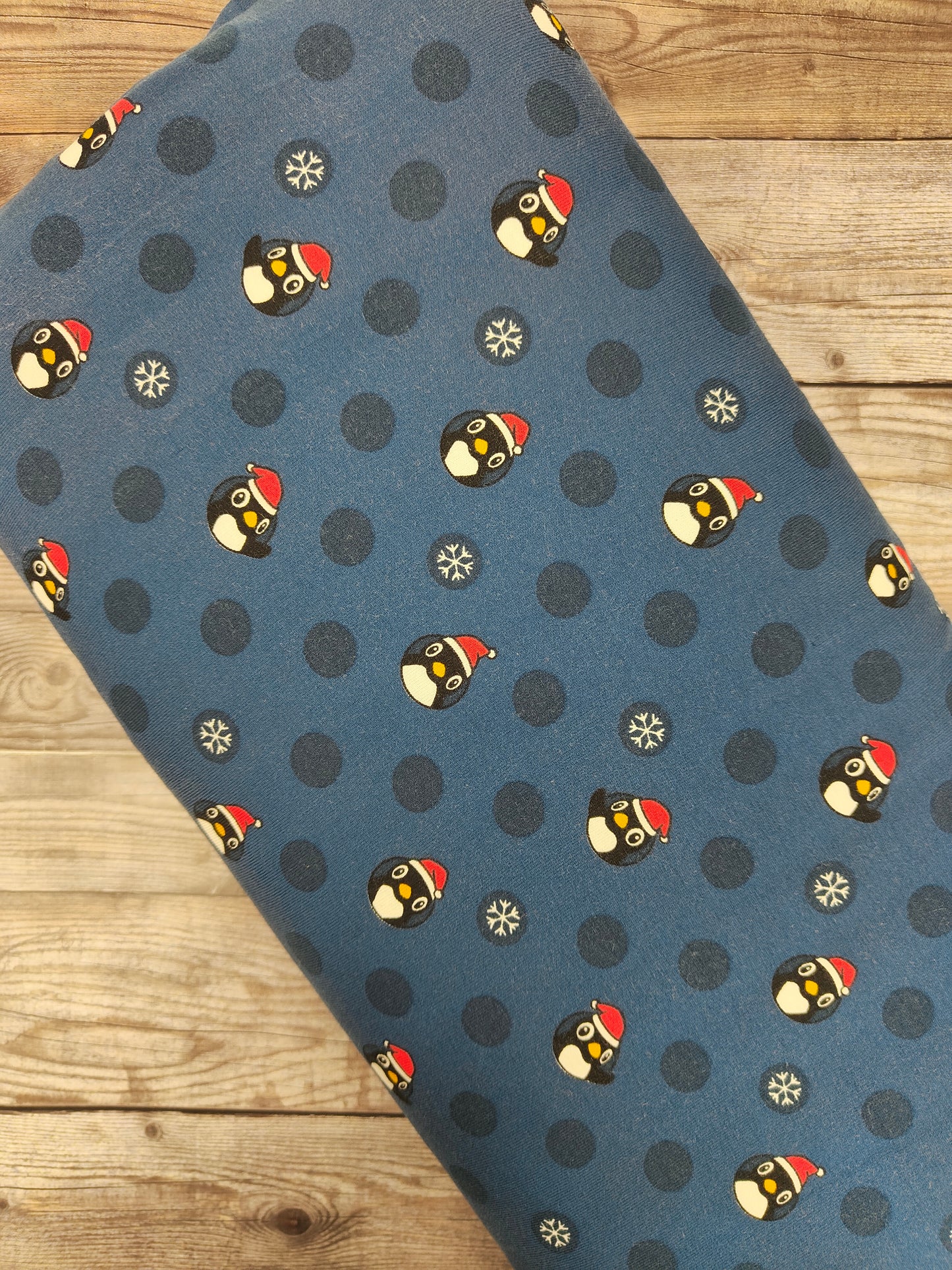 Christmas Penguin Cotton Jersey