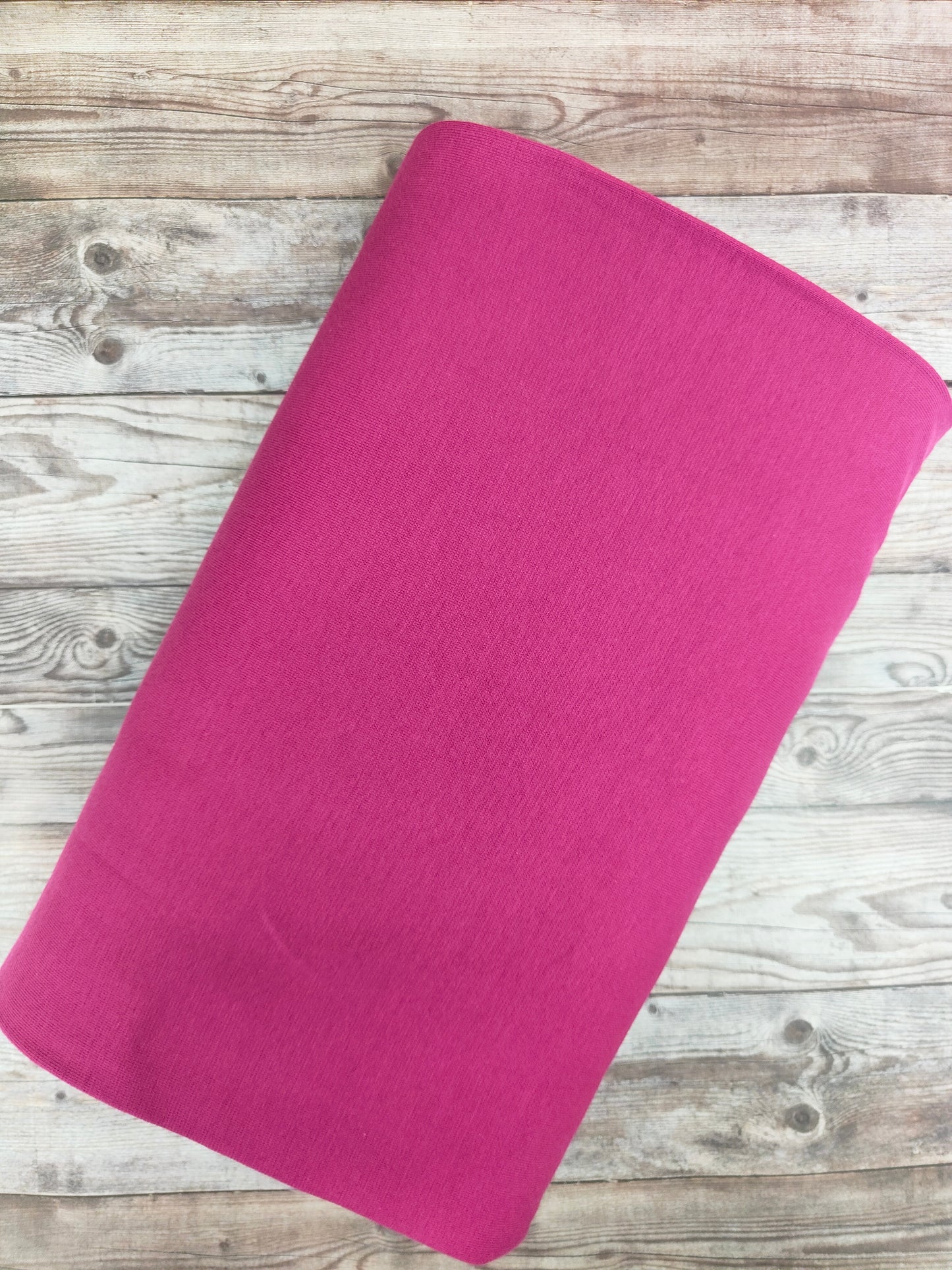 Magenta Tubular Cotton Ribbing Jersey