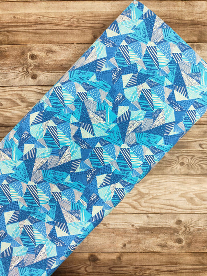 Blues Abstract Cotton