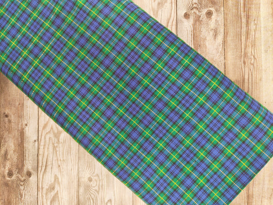 Metallic Tartan Cotton 87cm