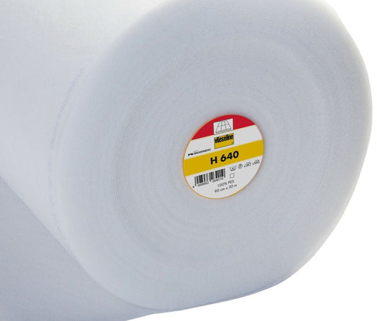 H640 Vlieseline Volume Fleece Thick White Iron-On